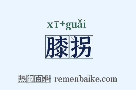 膝拐是什么意思的图片